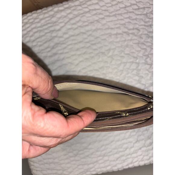 Longchamp Brown Monogram Pouch/Wallet Bundle Of Three - Picture 10 of 11